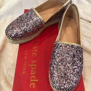 Kate Spade Rose Gold Linda Too Espadrilles NEW